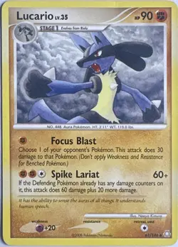 Lucario 61/146 Uncommon Legends Awakened Pokemon Lightly Played - Image 1