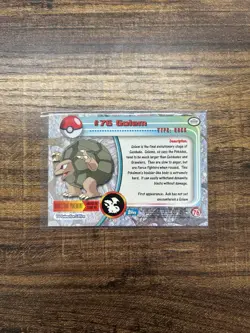 Golem #76 Pokemon Topps Series 1 Card (Blue Label) LP-NM - Image 2