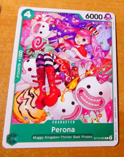 ONE PIECE ENGLISH CARD GAME CARTE PERONA ST12-005 ST EN JCC NM - Image 1