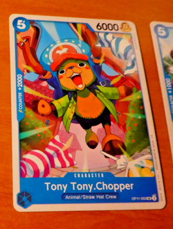 ONE PIECE ENGLISH CARD GAME CARTE LD01 PROMO TONY CHOPPER OP11-053 EN MINT - Image 1