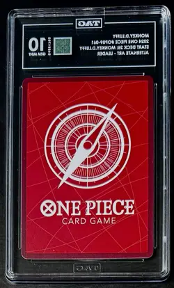 TAG 10 One Piece OP09-061 L Monkey.D.Luffy - Alt Art - EN - Foil - ST26 - Graded - Image 2