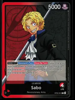 Sabo (001) OP05-001 Awakening of the New Era Leader One Piece - Image 1
