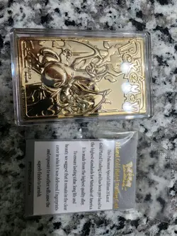 Pokemon Charizard 1999 Burger King 23K Gold Plated Trading Card - Image 4