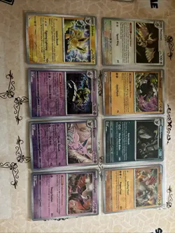 Pokemon Prismatic Evolutions Rare Reverse Holo Card Lot 8x Cards Near Mint - Image 1