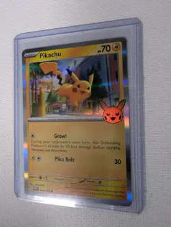 Pokemon Pikachu Holo Trick or Trade 2023 Common Promo Card 62/193 - Image 1