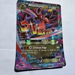 Pokemon Card M GARCHOMP EX XY168 BLACK STAR PROMO Jumbo Oversized Holo - Image 5
