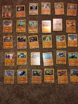Fighting type Pokemon card lot 30 cards NO DUPLICATES ORDER NOW INCLUDES RARES - Image 1