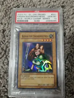 Yu-Gi-Oh! WCS-001 Kanan The Swordmistress PSA 10 💎 Population 26 Prize Card 🏆 - Image 2