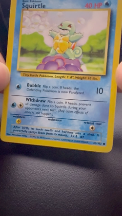 Squirtle #63 Base Set (Unlimited) Rare 1999 Pokemon Card LP Mitsuhiro Arita - Image 2