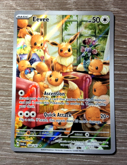 Eevee 188/167 Twilight Masquerade 2024 TWM IR Holo Pokemon Card TCG Pokemon - Image 1
