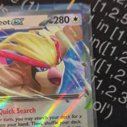 Pidgeot ex 164/197 Stamped Promo Holo Pokemon 2023 Prize Pack Series 5 NM - Image 3