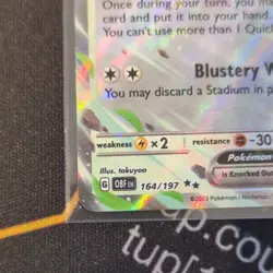 Pidgeot ex 164/197 Stamped Promo Holo Pokemon 2023 Prize Pack Series 5 NM - Image 5