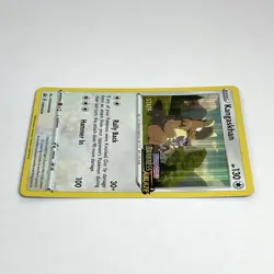 Pokemon Kangaskhan SWSH038 Prerelease Staff Promo Black Star *CRIMP ERROR* Read - Image 5