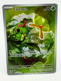 Pokemon Caterpie Illustration Rare Scarlet & Violet 151 172/165 - Image 1