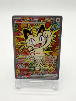 Pokemon TCG Meowth Ex 121/088 Perfect Order Secret Rare NEAR MINT - Image 1