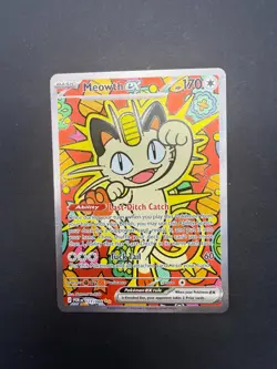 Pokemon TCG Meowth Ex 121/088 Perfect Order Secret Rare NEAR MINT - Image 3
