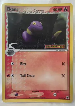 2006 Pokemon EX Dragon Frontiers Ekans-Reverse Foil #47/101 - Image 1