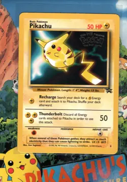 Pokemon TCG Black Star Promo 4 Pikachu Movie Promo LP - Image 1