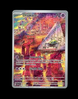 2023 Pokemon SCARLET & VIOLET DROWZEE IR ILLUSTRATION RARE HOLO 210/198 RARE NM! - Image 1