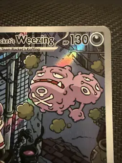 Pokemon TCG Team Rocket's Weezing 199/182 Destined Rivals Illustration Rare - Image 3