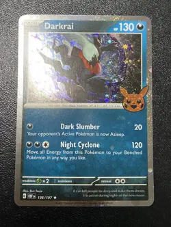 Darkrai 136/197 Cosmo Holo with Swirl - Trick Or Trade 2024Pokemon TCG - NM - Image 3