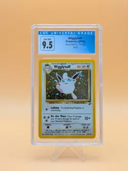 2000 Pokemon Base Set 2 Wigglytuff Holo CGC 10 #19/130 - Image 1