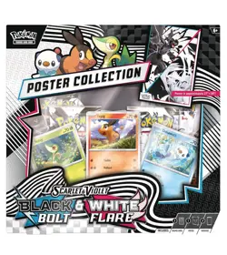 Pokemon TCG Scarlet & Violet Unova Poster Black Bolt White Flare Collection - Image 1