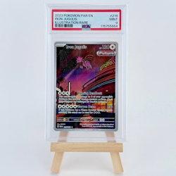2023 POKEMON PAR EN-PARADOX RIFT ILLUSTRATION RARE #216 IRON JUGULIS PSA 9 - Image 1