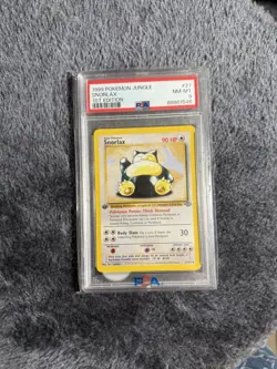 Pokemon Jungle Snorlax 1st Edition Holo Non-Holo Card Set PSA 8 - Image 1