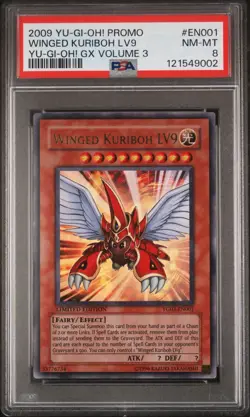 Yu-Gi-Oh! Winged Kuriboh LV9 Limited Edition 2009 PSA 8 Graded NEAR MINT POP 4! - Image 2