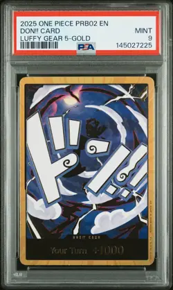 DON!! Luffy Gear 5 Gold PSA 9 - One Piece PRB02 Premium Booster Vol 2 English - Image 1