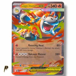 Mega Camerupt ex 022/132 - 2025 Mega Evolution Double Rare Holo Pokemon Card NM - Image 1