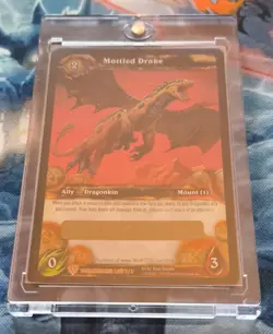 World of Warcraft WoW TCG Gcc - Loot Card – Mottled Drake – Unscratched MT/NM - Image 3