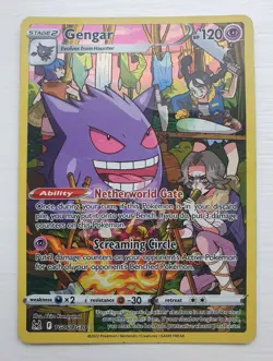 Pokemon TCG Gengar TG06/TG30 Lost Origin Trainer Gallery SWSH Binder Card Crease - Image 2