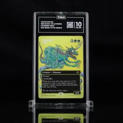 TAG Gem Mint 10 Agonasaur Rex borderless First Place Finish Foil - Image 1