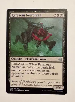 x1 Ravenous Necrotitan ONE MTG 106/271 UNCOMMON M/NM 1x - Image 1