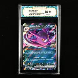 TQG 10 PRISTINE 2025 Pokemon ENG Team Rocket's Crobat ex #I DRI EN 122/182 RR - Image 1
