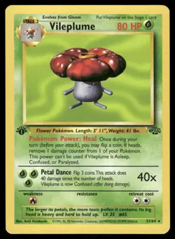 Pokemon Cards Vileplume 31/64 1st Edition Jungle Rare NM EBAY LIVE FRIDAY - Image 1