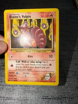 Carte Pokemon Blaine’s Vulpix 66/132 Gym Challenge Wizards English Occasion - Image 5