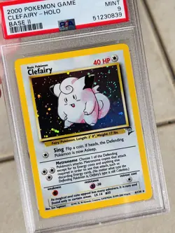 Pokemon Base Set 2 Clefairy Holo 6/130 PSA 9 - Image 1