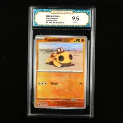 TQG 9.5 Mint+ 2025 Pokemon ENG Hippotas #H PRE EN 052/131 C - Image 1