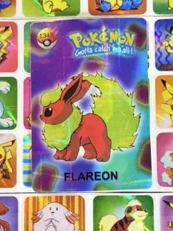 Pokemon Flareon Vintage Pocket Monsters Vending HOLO Prism Sticker 99 Nintendo - Image 2