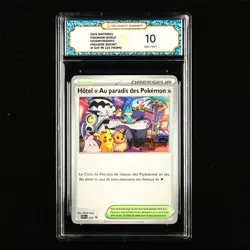 TQG 10 GEM MINT 2025 Pokemon World FRE Paradise Resort I SVP FR #224 Promo - Image 1