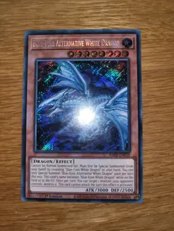 Yugioh Blue Eyes Alternative Dragon RA02-EN010 Secret Rare English 1st Edition - Image 1