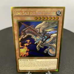 Yugioh Lord Gaia The Fierce Knight MVP1-ENG50 1. Edition Gold Rare NM - Image 3
