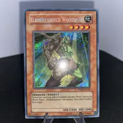Yugioh Elementarheld Woodsman PP02-DE004 Secret Rare NM/EXZ Foilbleed - Image 2