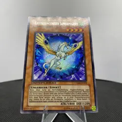 Yugioh Kristallungeheuer Saphirpegasus CT04-DE002 Secret Rare Exzellent - Image 4