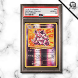Pokemon Card English - Nidoking Reverse Foil #045 2016 - XY Evolutions - PSA 10 - Image 1