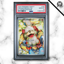 Pokemon Card Italian - Growlithe Art Rare #181 - Twilight Masquerade - PSA 10 - Image 1