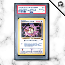 Pokemon Card English - Team Rocket's Meowth #018 - Black Star Promo - PSA 10 - Image 1
